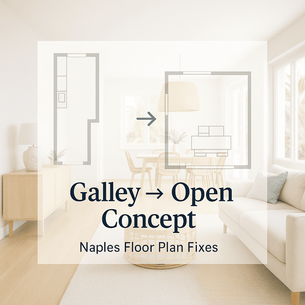 Galley to Open Concept: Best Naples Floor Plan Fixes