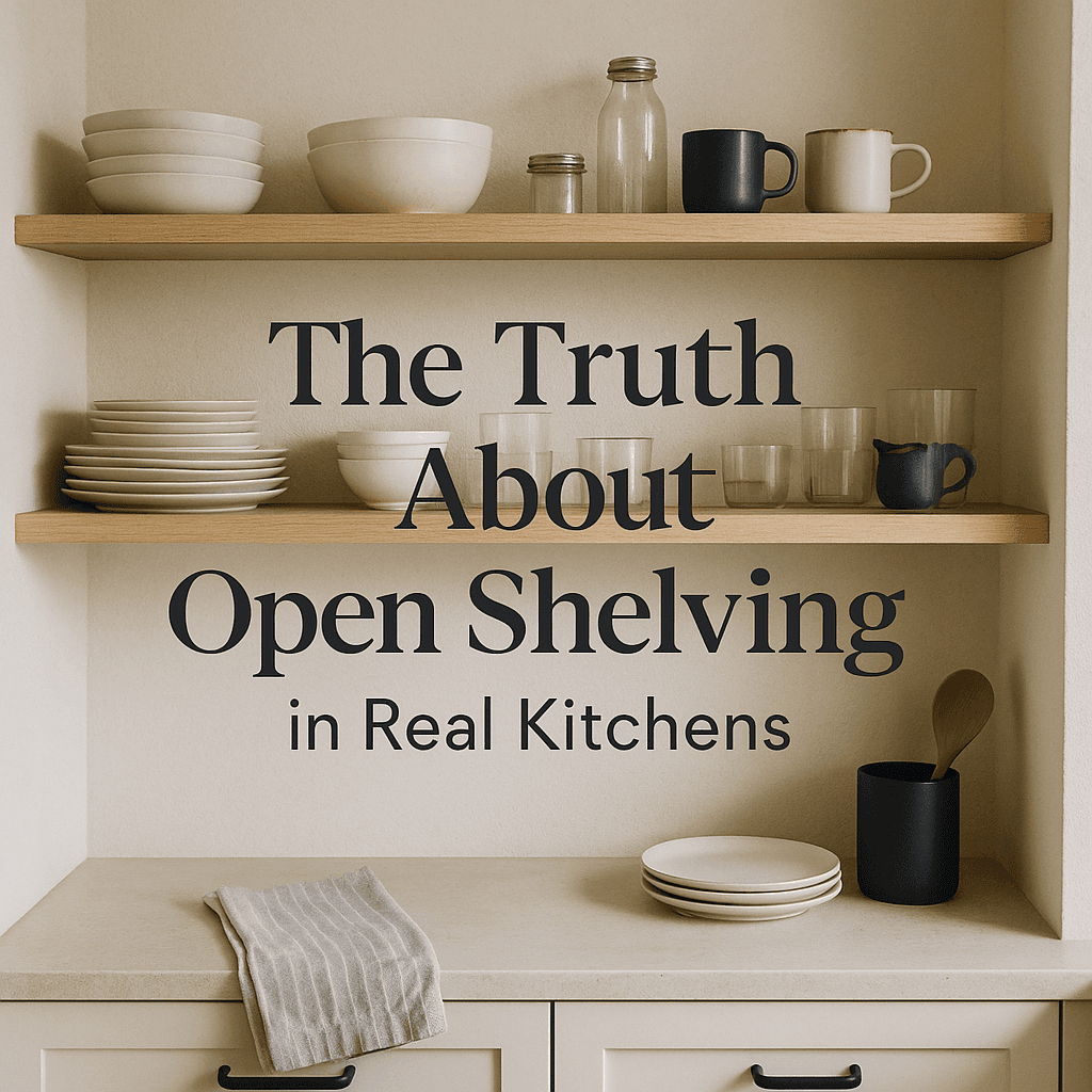 The Truth About “Open Shelving” in Real Kitchens
