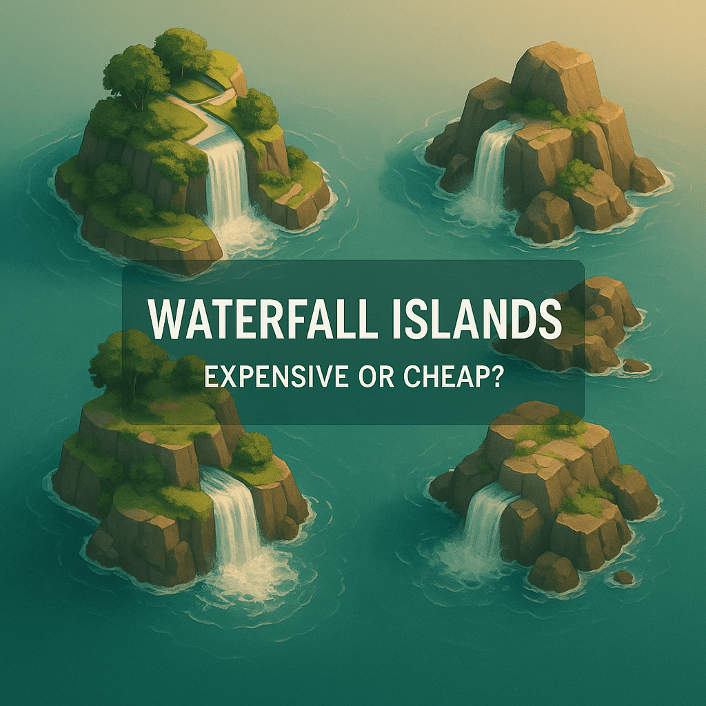 Waterfall Islands: When They Look Expensive (or Cheap)